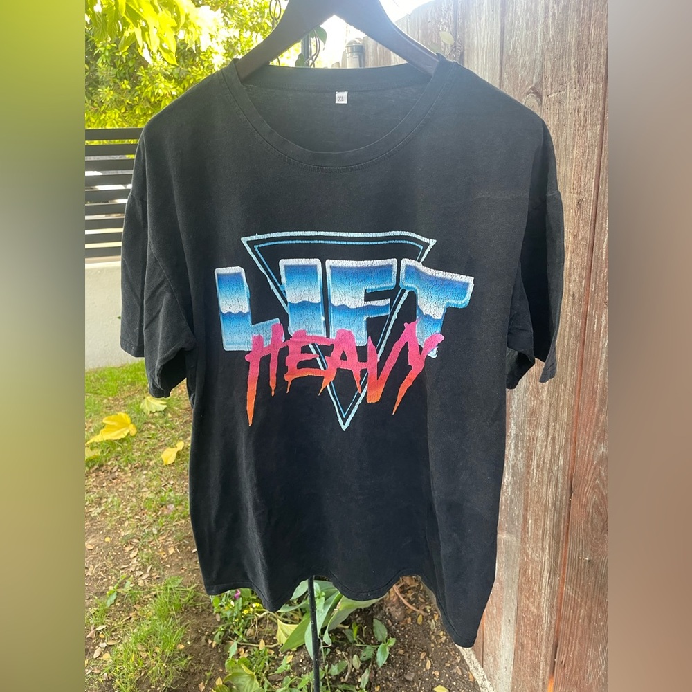 LIFT HEAVY workout/gym men’s t-shirt